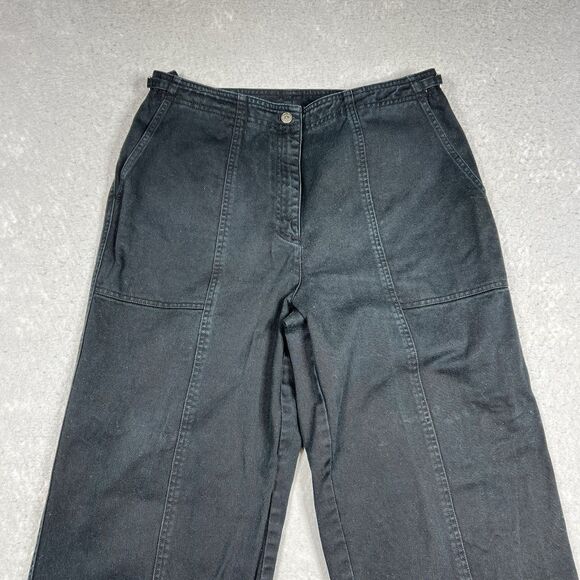 Lauren Jeans Co Ralph Lauren Jeans Womens 12 Black High Rise Tapered Denim - Picture 3 of 13